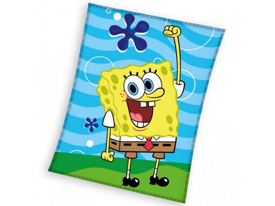 Carbotex  Dětská fleecová deka Sponge Bob Zábava v Moři 130x170 cm