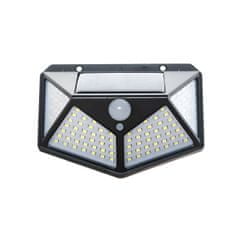 MG L10720 solární lampa 100 LED, černá