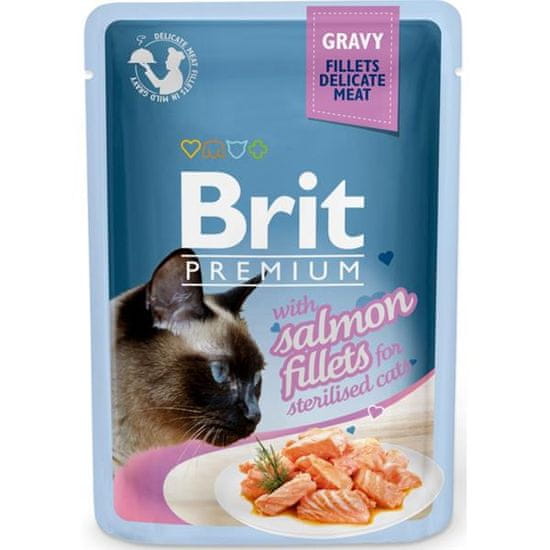 Brit premium Cat kaps. Salmon for Sterilized 100 g