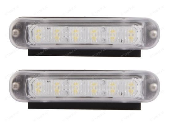 FRISTOM Světlo denní svícení SET (2 ks), 6xLED OSRAM, automat