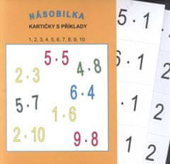 Násobilka malá (kartičky s příklady - 12 karet, 96 příkladů)