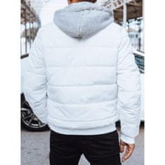 Dstreet Pánská zimní bunda prošívaná KETA bílá tx4549 XXL