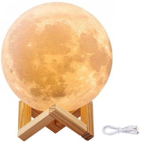 Verk 15845 3D Lampička měsíc Moon Light 8 cm