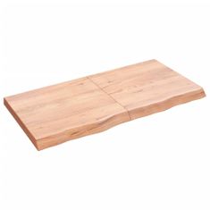 Vidaxl Koupelnová deska hnědá 120x60x(2-6) cm ošetřený masivní dřevo