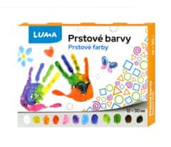 LUMA trading Prstové barvy 30 ml 12 barev