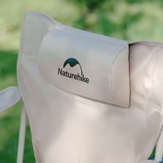 Naturehike polohovací křeslo s podnožkou/stolkem - černé