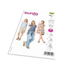 Burda Střih Burda 6122 - Zavinovací halenka, zavinovací šaty