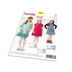 Burda Střih Burda 9380 - Dětské áčkové šaty