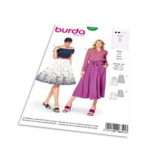 Burda Střih Burda 6341 - Kolová sukně, kruhová sukně, široká sukně, dlouhá sukně