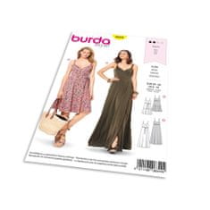 Burda Střih Burda 6344 - Letní šaty na ramínka, dlouhé šaty