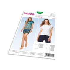 Burda Střih Burda 6540 - Jednoduché tričkové šaty, tričko