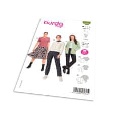 Burda Střih Burda 6053 - Propínací svetr, kardigan