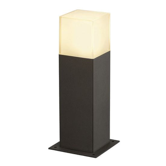 SLV BIG WHITE GRAFIT 30, venkovní stojací lampa, TC-DSE, IP44, antracit, úsporná žárovka, D/Š/V 12/12/30 cm, max. 11 W 231215