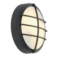 SLV BIG WHITE BULAN GRID, venkovní nástěnné a stropní svítidlo, A60, IP44, kulaté, antracit, max. 50 W, kryt PC 229085