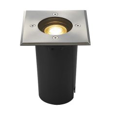 SLV BIG WHITE SOLASTO 120, venkovní zapuštěné podlahové svítidlo, LED GU10 51 mm, IP67, hranaté, nerezová ocel, max. 6W 227684