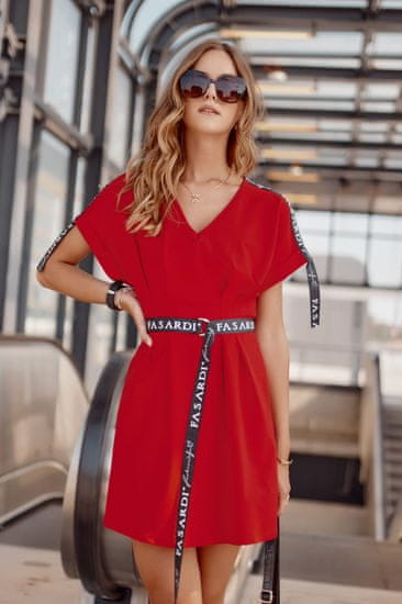 Fasardi Dámské volnočasové šaty Estridamors červená