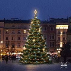 DecoLED LED světelná sada na stromy vysoké 9-11m, teplá bílá s Flash, dekory EFD15WS2