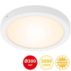 BRILONER BRILONER LED stropní svítidlo, pr. 30 cm, 21,4 W, bílé BRI 7141-016