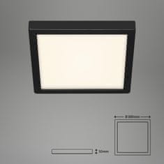 BRILONER BRILONER LED stropní svítidlo, 30 cm, 21 W, černá BRI 3467-415