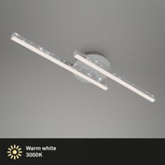 BRILONER BRILONER LED stropní svítidlo, 60 cm, 10,5 W, 1400 lm, chrom BRILO 3517-028