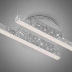 BRILONER BRILONER LED stropní svítidlo, 60 cm, 10,5 W, 1400 lm, chrom BRILO 3517-028