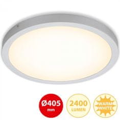 BRILONER BRILONER LED stropní svítidlo, pr. 40,5 , 24,5 W, matný chrom BRI 7143-014