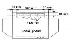 Exihand Odsavač par CH 100 hnědý, 50cm, odtah zadní