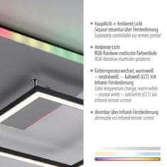 PAUL NEUHAUS LEUCHTEN DIREKT is JUST LIGHT LED stropní svítidlo hranaté hliník CCT stmívatelné Rainbow RGB 2700-5000K LD 11327-95