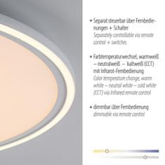 PAUL NEUHAUS LEUCHTEN DIREKT is JUST LIGHT LED stropní svítidlo bílé dálkový ovladač CCT paměťová funkce 2700-5000K LD 14871-16