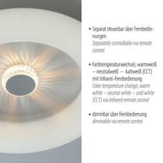 PAUL NEUHAUS LEUCHTEN DIREKT is JUST LIGHT LED stropní svítidlo bílé kruhové 50x50 křišťálový efekt stmívatelné CCT 2700-5000K LD 14383-16