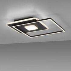 PAUL NEUHAUS LEUCHTEN DIREKT is JUST LIGHT LED stropní svítidlo hranaté Switchmo černá 3 krokové stmívání moderní krokově stmívatelné 3000K LD 15045-18