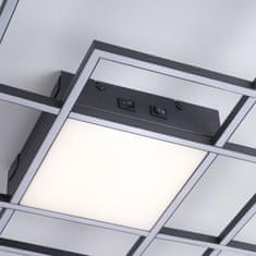 PAUL NEUHAUS PAUL NEUHAUS Q-Asmin LED stropní svítidlo Smart Home 80x80 černá ZigBee 2700-5000K PN 6073-18