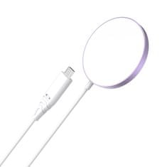 Choetech T518 MagSafe bezdrátová nabíječka 15W, růžová