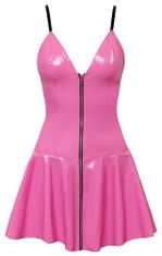 Black Level Black Level Linda Vinyl Dress (Pink), vinylové šaty M