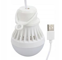 APT ZD92 Kempingová LED lampa USB, 2,5W, 1m bílá