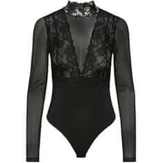 Pieces Dámské body PCSICCA Slim Fit 17143705 Black (Velikost M)