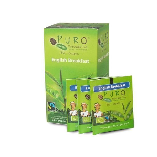 Puro káva Fairtrade Bio čaj porcovaný Breakfast černý 25x1,5g