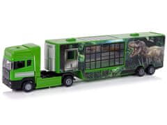 Lean-toys Velký Náklaďák Transporter Pro Přepravu Dinosaurů Auto Metal