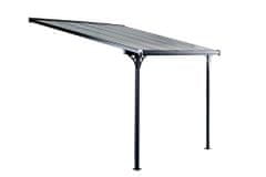 IWHOME Pergola BOREAS D 9,58m²- TRANSPARENTNÍ polykarbonát IWH-10290008