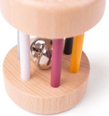 Bigjigs Toys Dřevěné chrastítko RATTLE