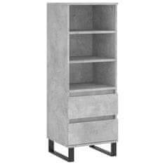 Vidaxl Skříň highboard betonově šedá 40 x 36 x 110 cm kompozitní dřevo