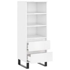 Vidaxl Skříň highboard bílá s vysokým leskem 40 x 36 x 110 cm kompozit