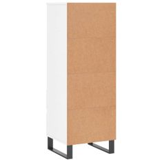 Vidaxl Skříň highboard bílá s vysokým leskem 40 x 36 x 110 cm kompozit