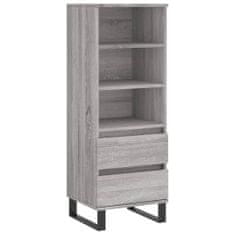 Vidaxl Skříň highboard šedá sonoma 40 x 36 x 110 cm kompozitní dřevo