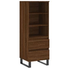 Vidaxl Skříň highboard hnědý dub 40 x 36 x 110 cm kompozitní dřevo