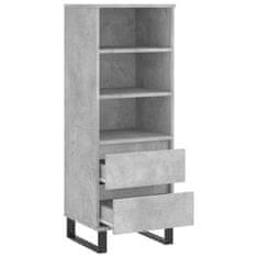 Vidaxl Skříň highboard betonově šedá 40 x 36 x 110 cm kompozitní dřevo