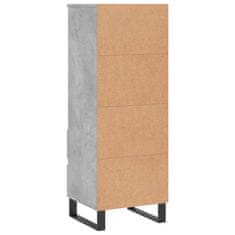 Vidaxl Skříň highboard betonově šedá 40 x 36 x 110 cm kompozitní dřevo