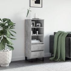 Vidaxl Skříň highboard betonově šedá 40 x 36 x 110 cm kompozitní dřevo