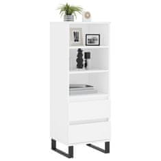 Greatstore Skříň highboard bílá 40 x 36 x 110 cm kompozitní dřevo