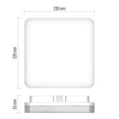 Emos LED svítidlo TORI 22 x 22 cm, 15 W, neutrální bílá, IP54